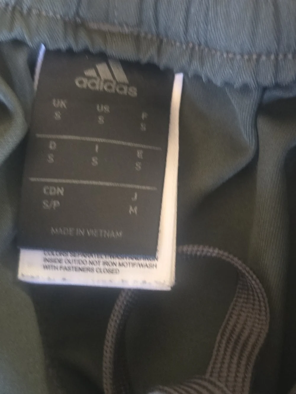 Adidas Mens Dark Gray/Black Athletic Joggers Sz Small